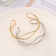 New Fashion Geometric Retro Metal Line Hollow Open Bracelet