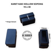 Karet Kaki Hollow 15x30 Kopong Karet Kaki Meja Kursi Rak Besi Hollow