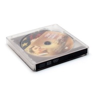 透明 CD DVD 外置光碟機燒碟機筆記本台式外接 TYPE-C + USB 3.0 接頭 portable external cd dvd rw