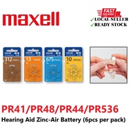 MAXELL Hearing Aid Zinc-Air Battery (6pcs per pack) - PR44 (675)/PR48 (13)/PR536 (10)/PR41 (312)