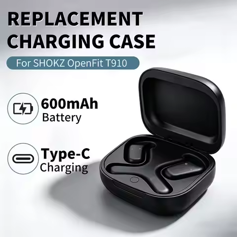 Replacement Charging Case For SHOKZ OpenFit T910 Wireless Bluetooth Earbuds Charger Box 600mAh Built