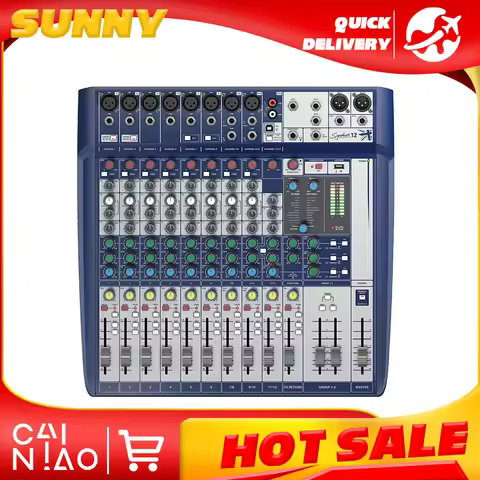 Signature12 12 Channel Soundcraft Audio Mixer Ortable Sound Mixing Console for Dynamic Microphone St