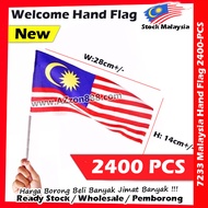 【2400-PCS】 Bendera Malaysia Flag Jalur Gemilang 14cmX28cm #Welcome #Bendera #Malaysia #Flag #Jalur #