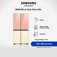 Samsung F-60A93KGG18GG BESPOKE Refrigerator 496L Multi-door with Customisable Design 2 Ticks | Auto Ice Maker | UV Deodorising Filter | Digital Inverter Technology