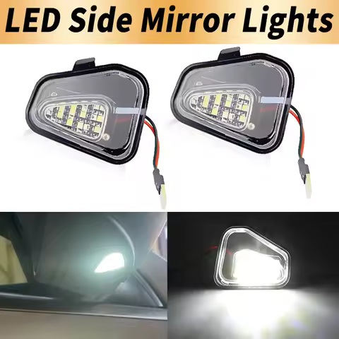 2PCS For Volkswagen VW Passat B7 Alltrack Variant 3C B7 EOS CC Scirocco Jetta LED Puddle Light Bulb 