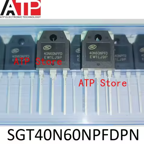 10PCS/LOT 100% New Original SGT40N60NPFDPN 40N60NPFD SGT40N60FD2PN 40N60FD2 TO-3P 40N60 IGBT Transis
