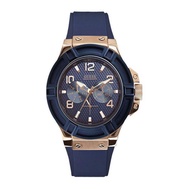 Guess W0247G3 Rigor - Jam Tangan Pria - Navy - Blue - Rubber - Stainless Steel - Guess Watch
