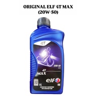 ELF 4T MAX 20W-50 ELF MAX MOTORCYCLE MINYAK HITAM ENGINE OIL 4T MAX 20W50 ORIGINAL ELF