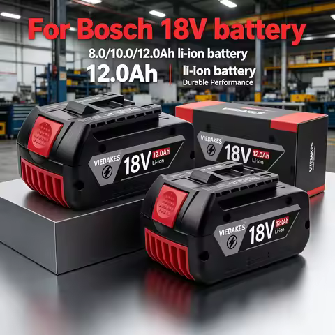 🔋18V 8/10/12Ah For Bosch Rechargeable Battery 18V For Bosch Power Tools GSR18V-65 GDR18V-215 GWS18V-
