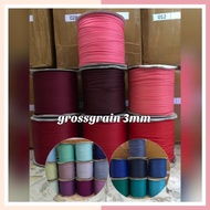 10 YARD & 25 YARD - 3 MM GROSGRAIN & DOUBLE RIBBON PREMIUM IMPORTEDsatin