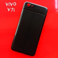 Auto Focus Vivo Y71 Imitation Leather Silicone Case