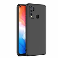 Case Vivo Y30 / Y30i / Y50 Hard Slim Black Mate Anti Fingerprint Hybrid Case Baby Skin Vivo Y30 Baby Soft Hardcase Vivo Y30i Plastic Back Cover / Casing Vivo Y50 / Case Vivo Y30 Y30i Y50 - Hitam