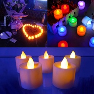 [SG SELLER] Creative LED Candle / Flameless Flickering smokeless Candle Lamp / Battery Operated LED Tea Light / Electric Fake Candle For Home Seasonal Festival Celebration Wedding Birthday Party Decoration