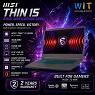 MSI Thin 15 B13UC-3439 (Intel Core i7-13620H/16GB-32GB RAM/512GB SSD/15.6"FHD/RTX3050/Office/W11/2 Y