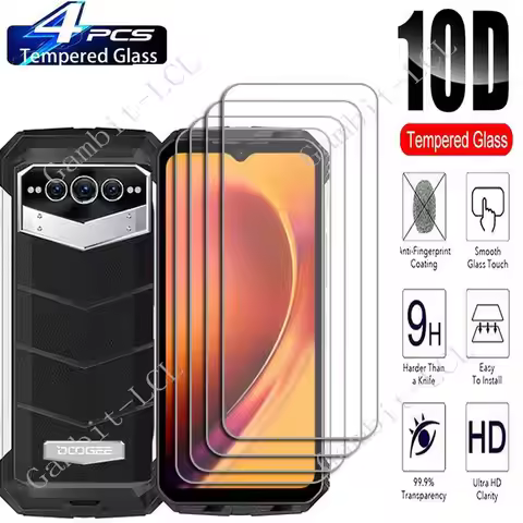 4PCS For Doogee S100 Pro 6.58" Screen Protective Tempered Glass On Doogee S100Pro V Max VMax V30T V3