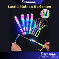 Susanna Lastik Mainan Berlampu Flying Arrow Lastik Terbang Flying Light Toy Flying Spinner