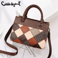 Cobbler Legend Retro Multicolor Straddle Bag Casual Handbag Fashion Women's Leather Sling bag