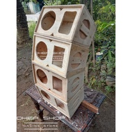 Line Array 4 inch Single Speaker Box plus Tweeter Audax AX65 Model Box Line Array Speaker