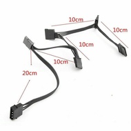 4Pin IDE to 5-Port Power Supply Cable 4Pin  to Multi  Port 18AWG Wire Power Cord For Hard Drive HDD 