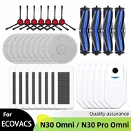 For Ecovacs Debot N30 Omni / N30 Pro Omni Robot Vacuum Accessories Main Side Brush Hepa Filter Rag D