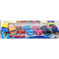 Car PULL BACK WATCH TOY CONTENTS 5 PCS 1008 - CAR WATCH CAR