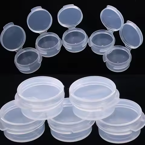 100Pcs 5g Make Up Jars Mini Sample Bottle Sealing Pot Face Cream Container Plastic Transparent Case 