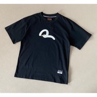 2026Evisu T-Shirt Lelaki dan Wanita, T-Shirt Bercetak, T-Shirt Longgar, T-Shirt Mewah, T-Shirt Leher