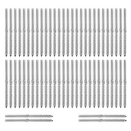 30 Pairs Hand Thread Lag Screws for 1/8 inch Cable Railing Stair DeCk Railing for Wood Post Lag Scre