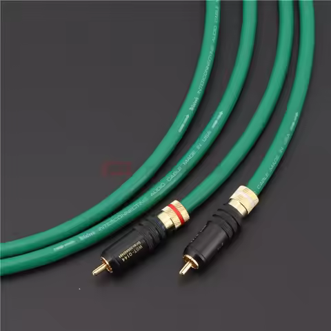 HiFi RCA cable 4-core silver plated conductor audio cable