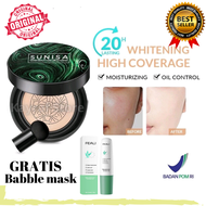 SUNISA mushroom head bedak glowing CC BB Cream Waterproof original asli korea - Pondesen Fondation P