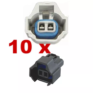 ขั้วต่อหัวฉีดเชื้อเพลิง(ตัวเมีย) NIPPON DENSO DUAL SLOT 10 ชิ้น 4AGE RB26 3SGE