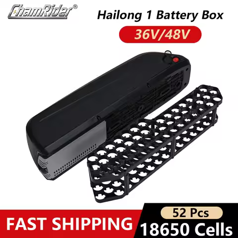 ChamRider Hailong 1 Electric Bike Battery Box Down Tube Case Ebike Downtube 10S5P 13S4P Nickle strip
