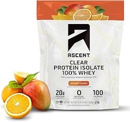 Ascent Orange Mango Clear Whey Protein, 18.3 OZ