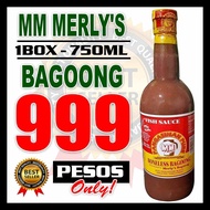 ( 1 Box-750ML ) Boneless Bagoong Premium MM MERLY'S