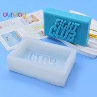 [OUR] Fight Club Soap Silicone Mold Rectangle Bath  Lotion Bar Making Supplies Moule Savon Molde Jab