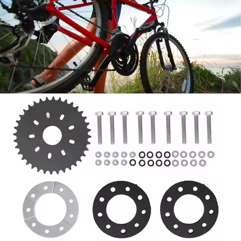36 Teeth Flat Sprocket Proof Wear Resistant 9 Bolt Easy Installation Rear Sprocket for 2 Stroke for 