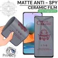 Anti-Scratch Matte Privacy Spy/ INFINIX NOTE 8 30 VIP 12 G96 12 VIP 12 2023 11 12I 10 8I 40 Ceramic 
