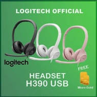 Logitech H390 USB Stereo Headset H 390 - Graphite