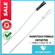 Hospitech Female Catheter 18cm Size 10FG & 12FG 100pc/bx