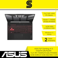 ASUS TUF Gaming A15 FA507N-URLP024W Gaming Laptop - 15.6" FHD IPS 144Hz/R7-7435HS/16GB DDR5/512GB SS
