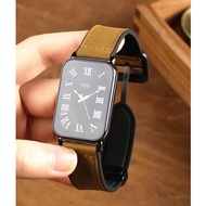 Leather Silicone Magnetic Buckle Watch Strap For Samsung Galaxy Fit 3 Strap and samsung fit3 Strap D