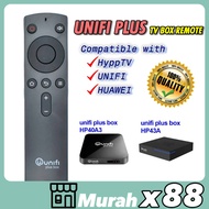 [Ready Stock] Unifi TM HyppTV Box Remote Control / Unifi Plus Box Compatible Remote Control Black HP