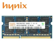 (2020) PC3-8500S Hynix ใหม่ DDR3 4GB 1066Mhz สำหรับหน่วยความจำ RAM ของแล็ปท็อป