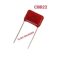 [ Pack of 10 ] Red Capacitor 103J630V