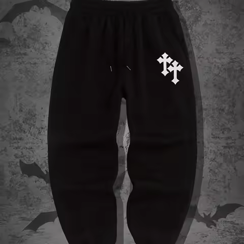 Harajuku Hip Hop Pants Printed Pattern Loose Men's Y2K Gothic Casual Fashion Sports Street Couple Sp