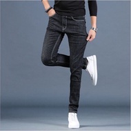 Korean style loose-fitting black jeans 202 can be viewed d45