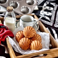 6 Cavity Gold Color Non-Stick Madeleine Mold Cake Pan/Spherical Shell Madeline Cake Mould/Medelaine/