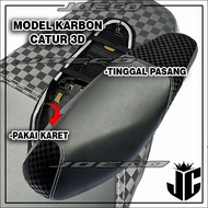 3D Carbon Motorcycle Seat Covers, Ready to Install, 0.08 mm Thick
