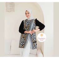 Batik Weaving Dress Tops For Women Modern Work Clothes