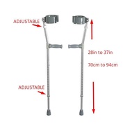 FOREARM CRUTCHES ELBOW CRUTCHES ADULT S (handle 28IN to 37IN 70cm to 94cm) 1 PIECE